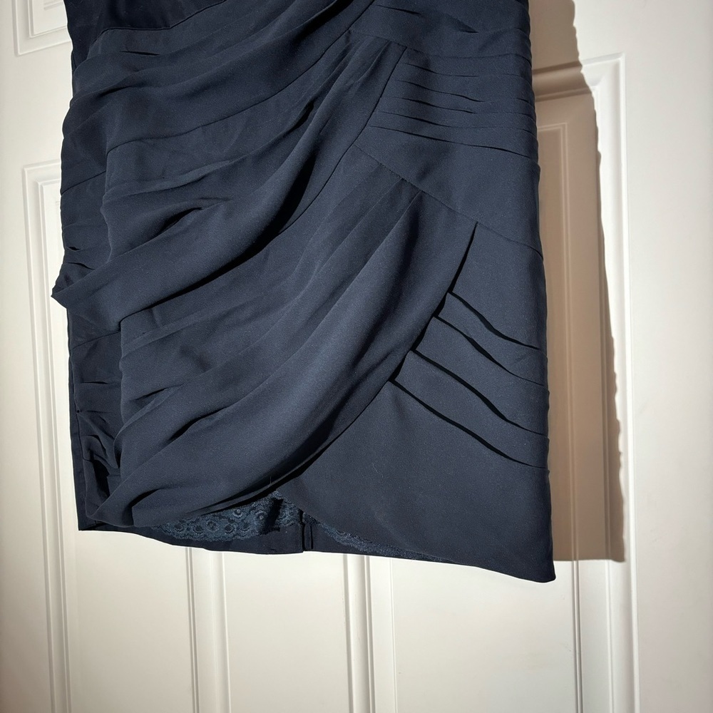 NWT Anthropology Navy Blue Lightweight Pencil Skirt, Size 10 - Picture 2 of 13